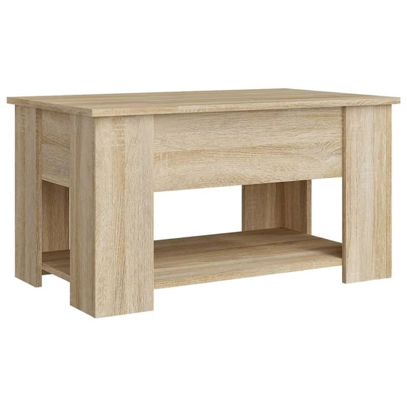 vidaXL Coffee Table Lift Top End Table Accent Side Sofa Table Engineered Wood - 31.1" x 19.3" x 16.1"