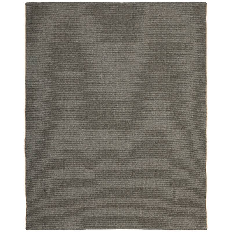Grand Bazaar Izmir Hand Woven Solid Modern Area Rug - 1'6" x 1'6" Square - Green/Tan