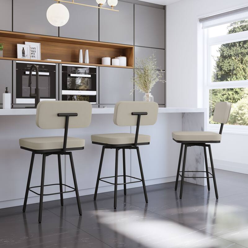 Amisco Tereza Swivel Counter and Bar Stool