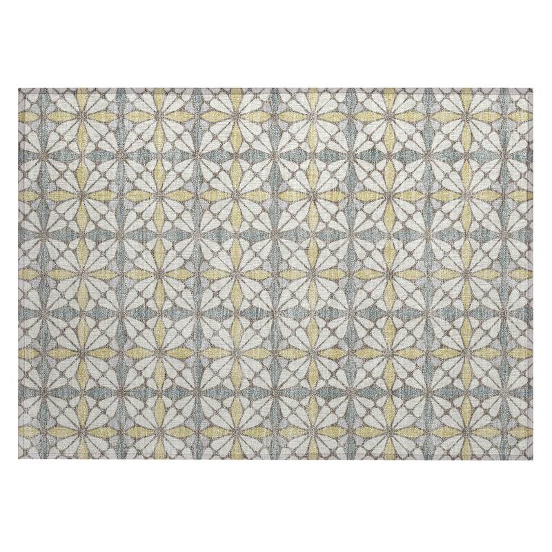 Machine Washable Indoor/ Outdoor Mosaic Pablo Chantille Rug
