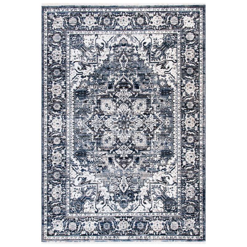 SAFAVIEH Herat Jeanna Traditional Rug - 8' x 10' - Navy/Ivory