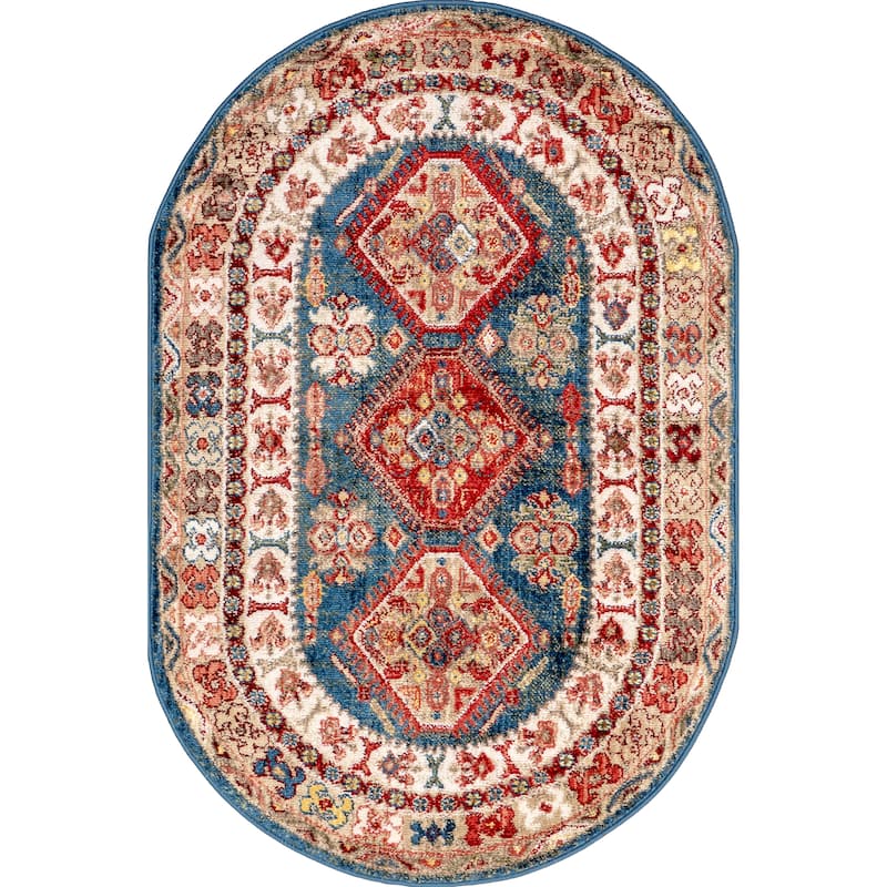 Nuloom Traditional Tribal Diamond Emblems Area Rug