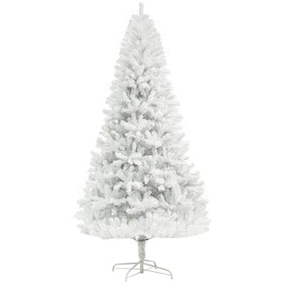 6FT Unlit Christmas Tree, Realistic Design with 1000 Branch Tips, Auto Open & Strong Steel Base