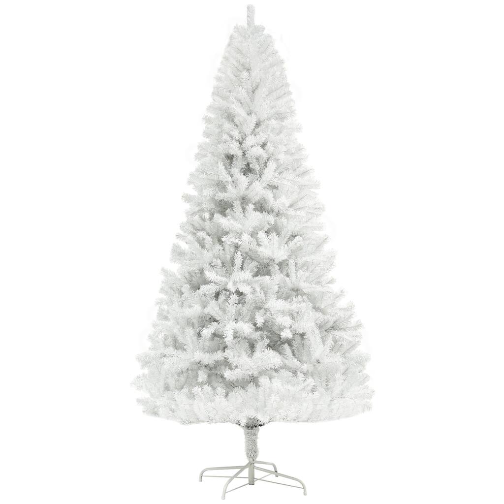 6ft Tall Artificial Xmas Tree, 1000 Tips, Auto Open Design, Easy Assembly with Strong Steel Base
