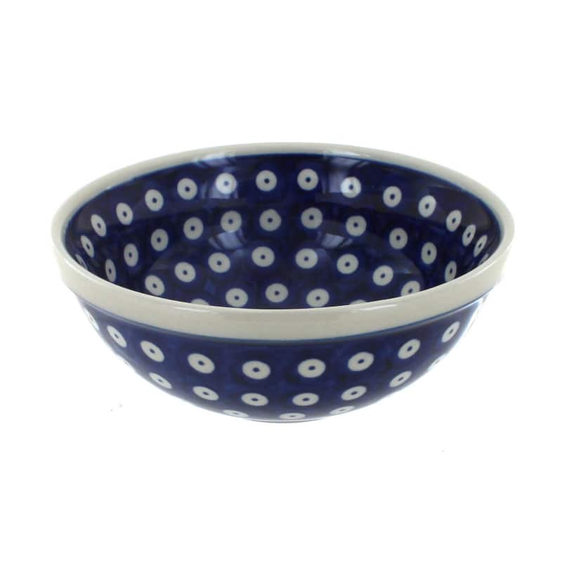 Blue Rose Polish Pottery Manufaktura Cereal Bowl - Dots