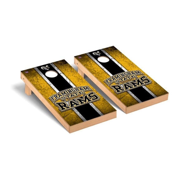 slide 2 of 5, Framingham State FSU Rams Vintage Cornhole Board Set