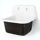 preview thumbnail 3 of 6, Cast Iron Rustic Utility Sink and Drain Set - 22" x 18" x 20.25"