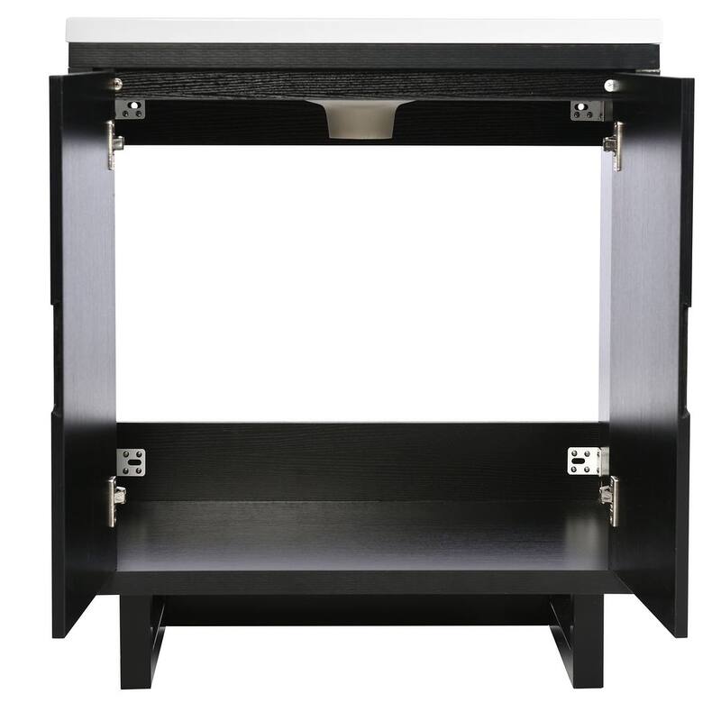 30" Classic Bathroom Vanity Set with Sink and 2 Soft-Close Doors