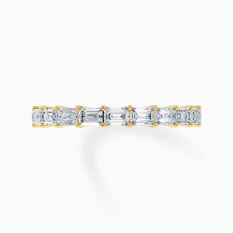 Auriya 14k Gold Emerald East-West Lab Grown Diamond Half Eternity Band 1.10 - 4.50 ct. tw. (F-G, VS)