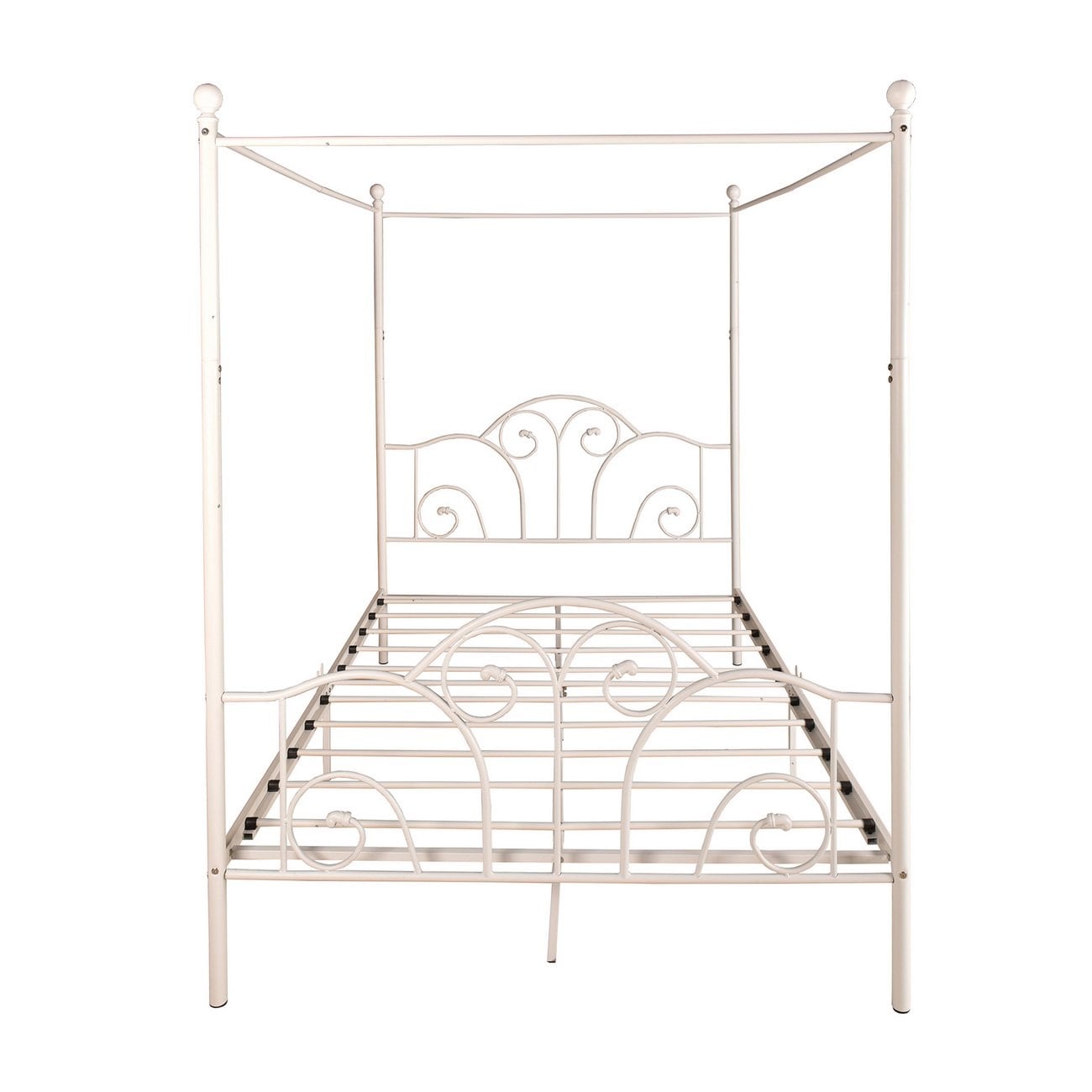 Aufank Vintage Metal Canopy Bed Frame - European Style