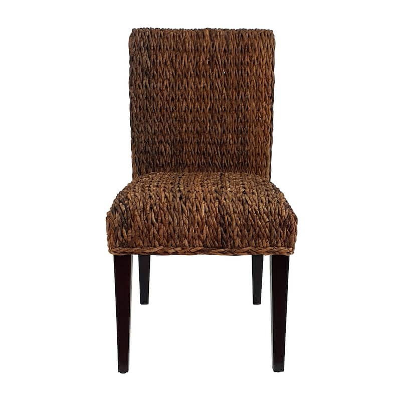 Woven Rattan Dining Chair Set of 2