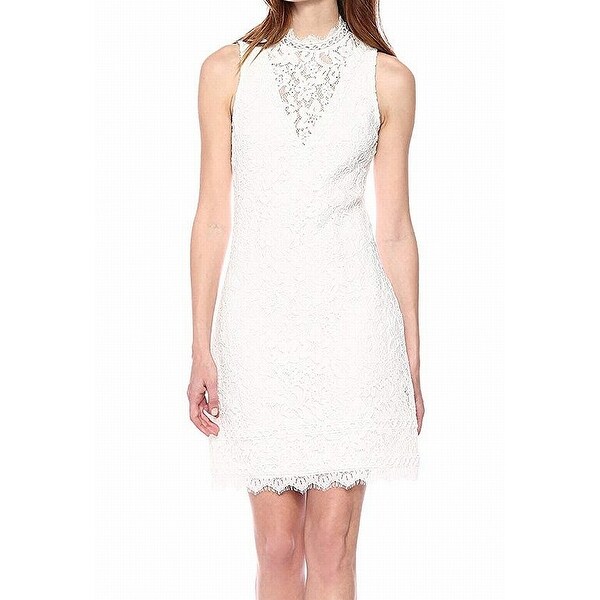 kensie white lace dress