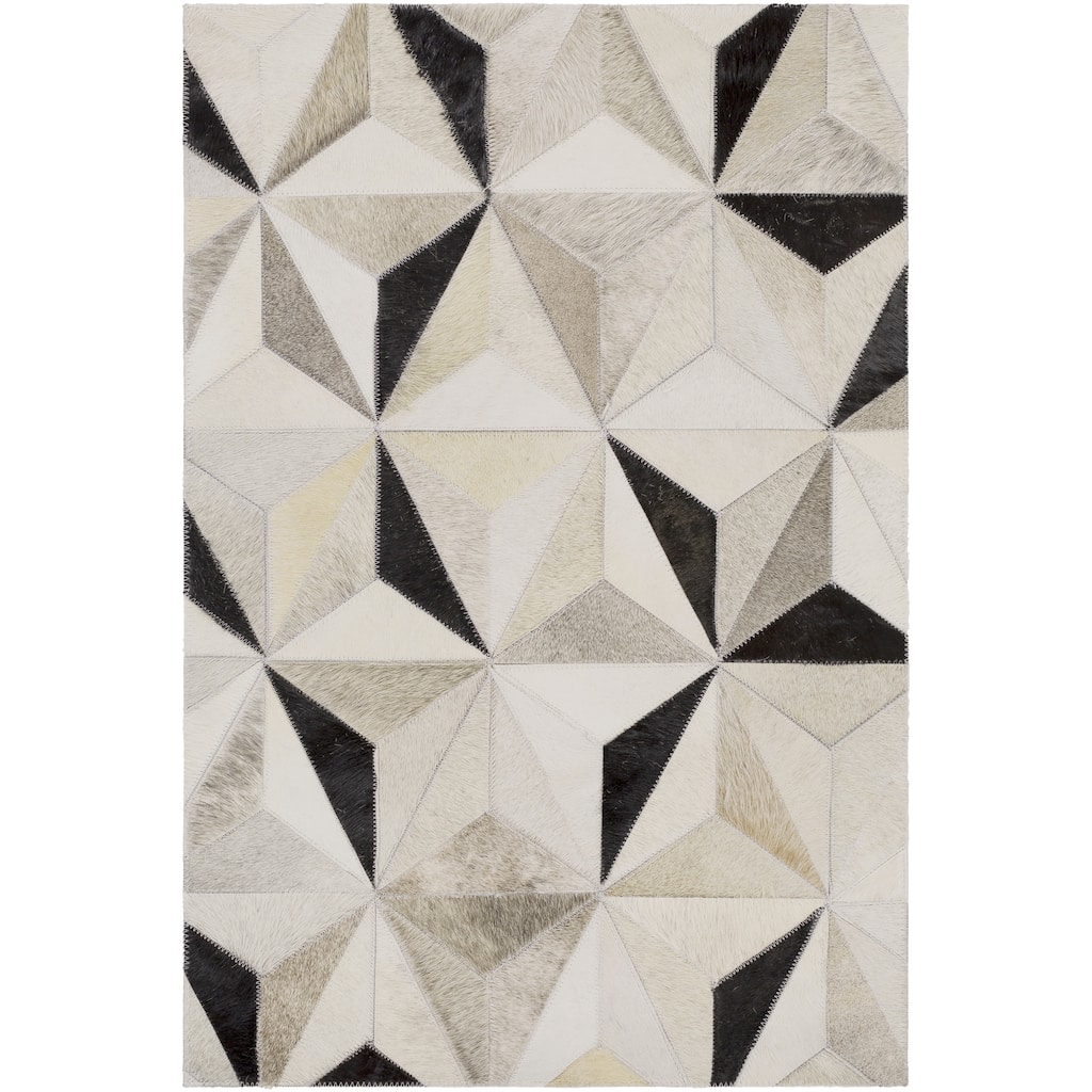 Handmade Evan Animal Pattern Leather Area Rug - 8' x 10' - 8' x 10'
