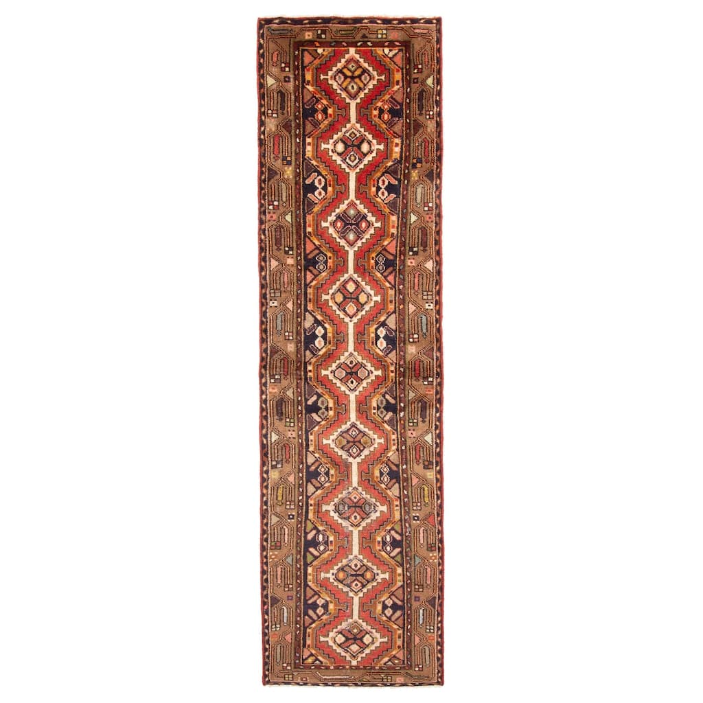 ECARPETGALLERY Hand-knotted Konya Anatolian Red Wool Rug - 2'4 x 9'2