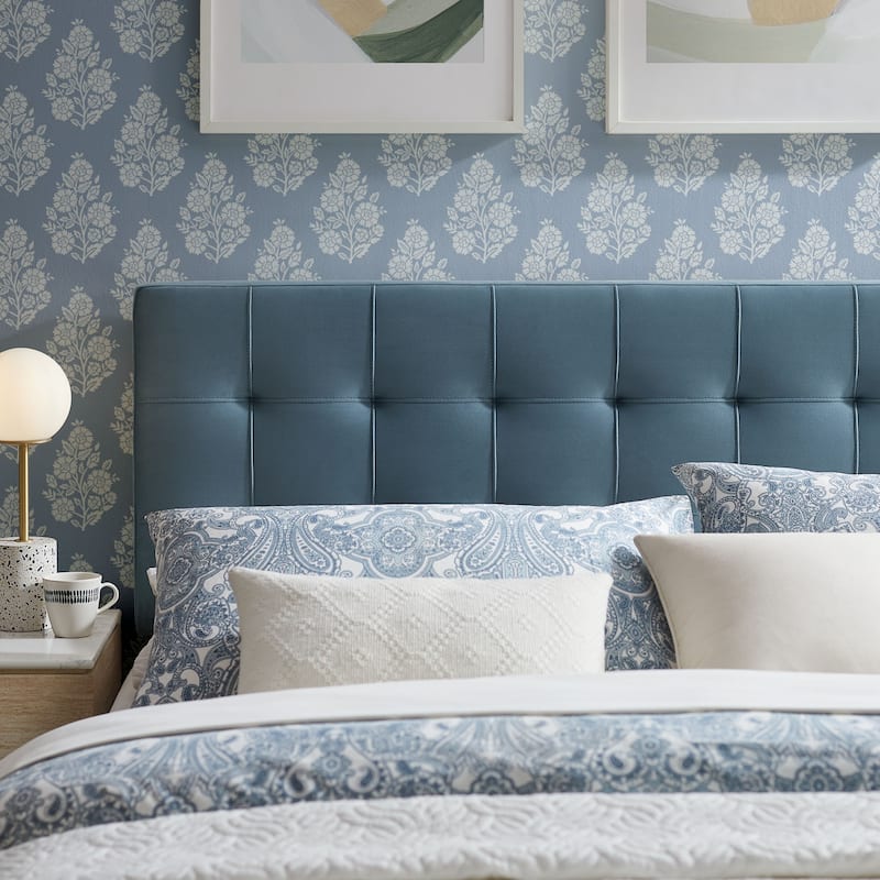 Lily Biscuit Tufted Performance Velvet Headboard