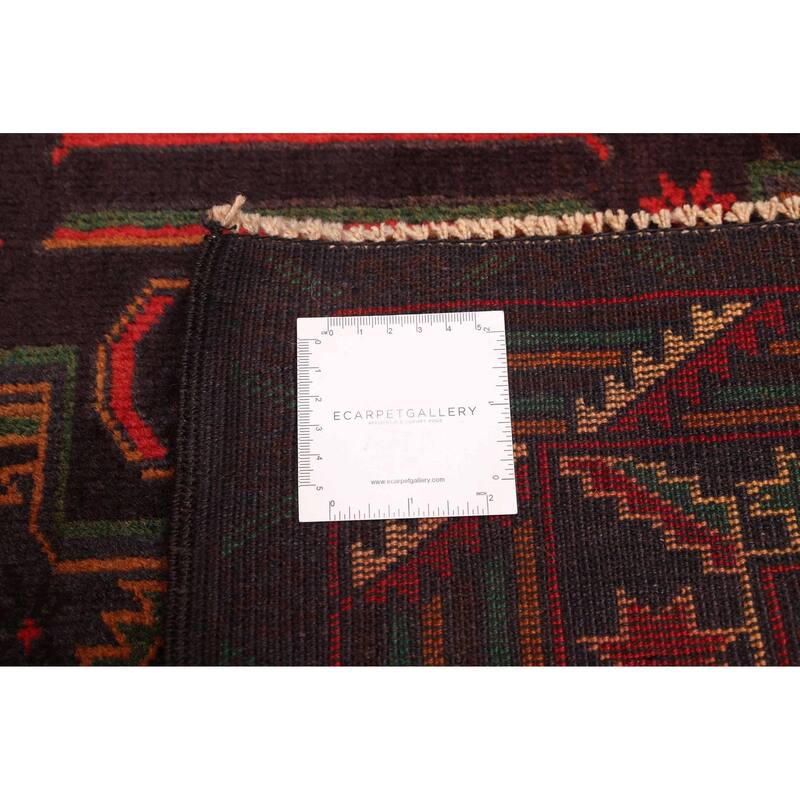 ECARPETGALLERY Hand-knotted Teimani Dark Navy Wool Rug - 3'10 x 6'9