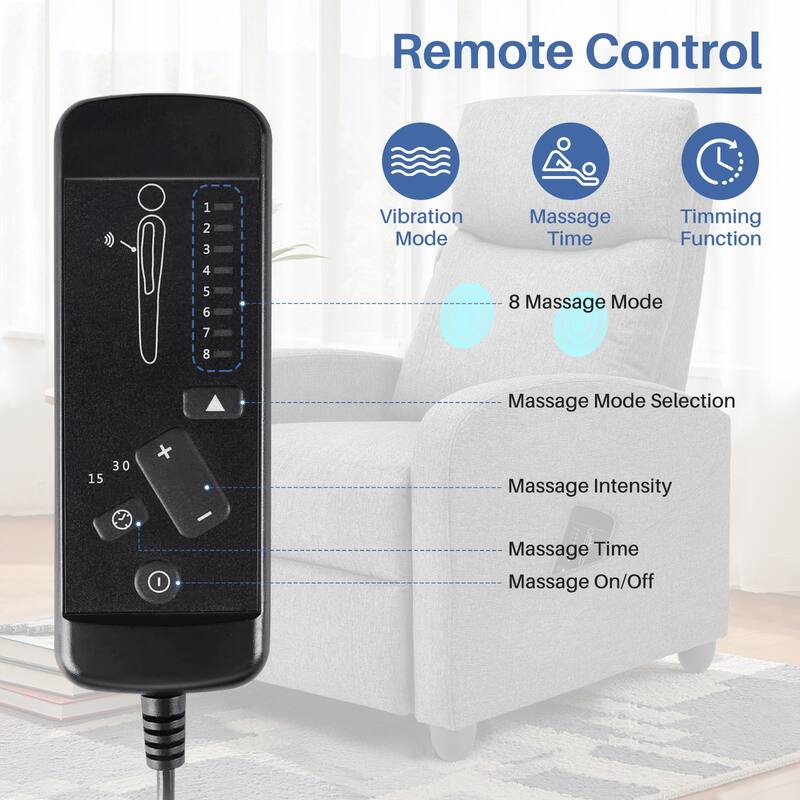 Recliner Massage Small Home Theater Seating Adjustable Recliner Chair for Living Room & Aldult