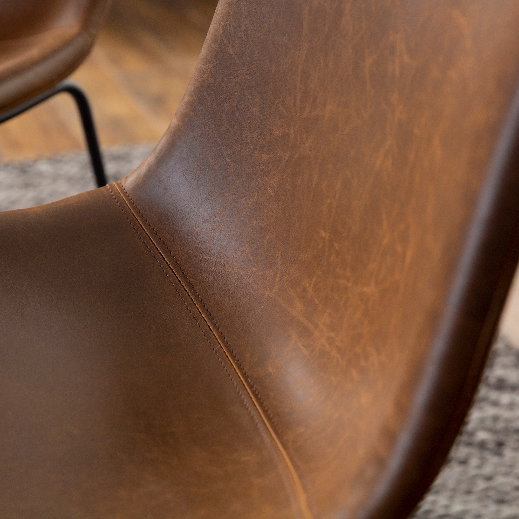 Middlebrook Prusiner Faux Leather Dining Chair Set of 2 On