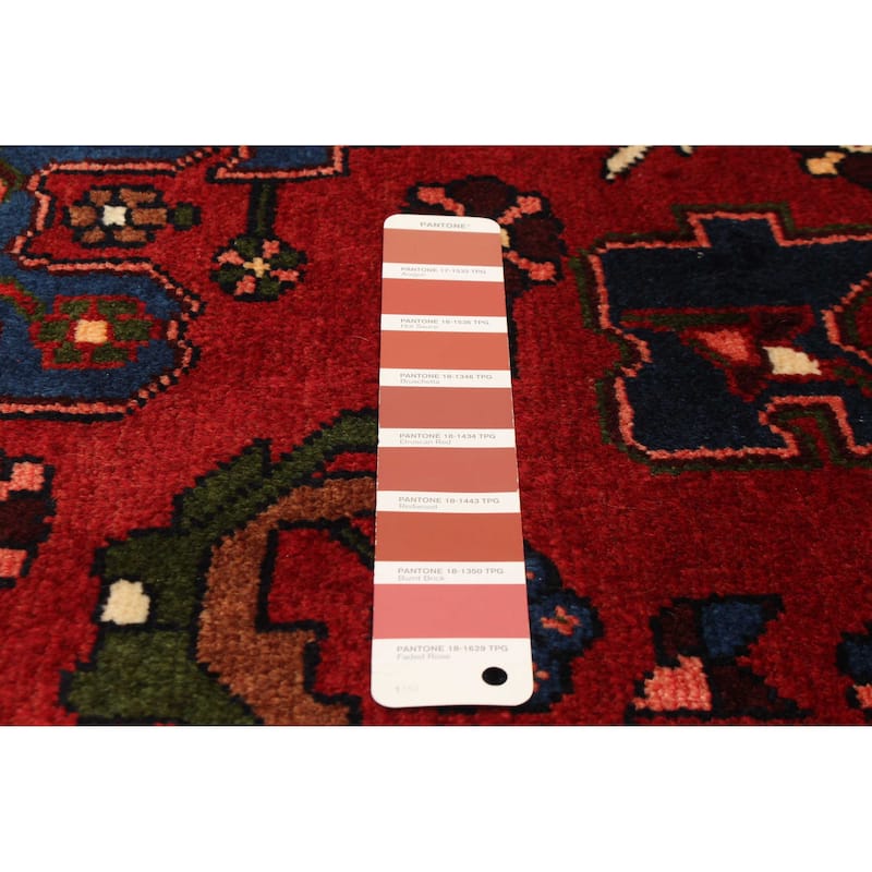 ECARPETGALLERY Hand-knotted Anatolian Vintage Red Wool Rug - 5'6 x 7'11