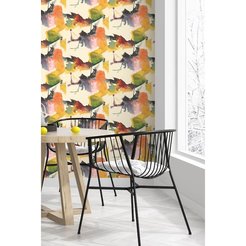 Harry & Grace Watercolor Block Peel and Stick Wallpaper