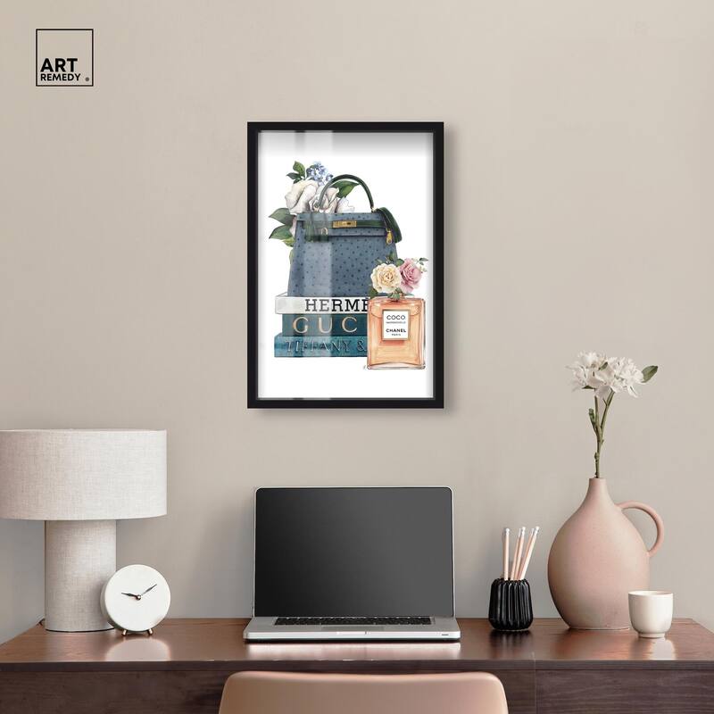 Books and Coco Orange Shadowbox by Art Remedy