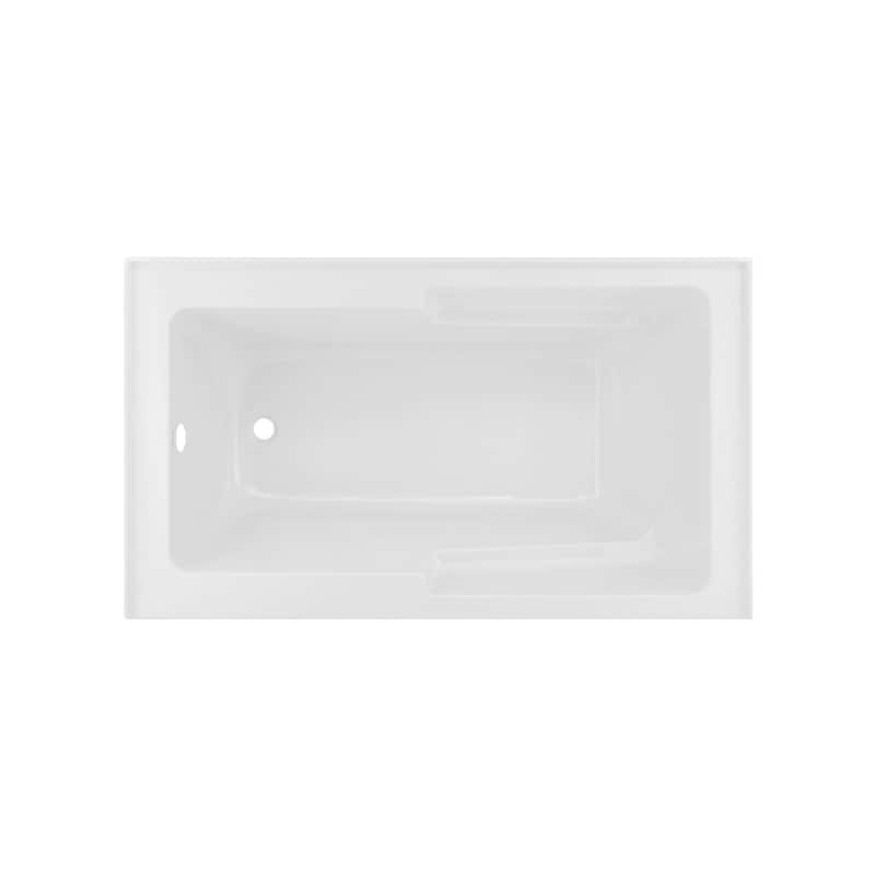 Voltaire 48 X 30" Left-Hand Drain Alcove Integrated Armrest Bathtub With Apron - 48x30 Left