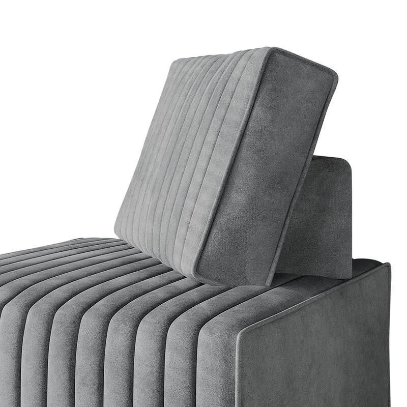 CraftPorch 6-Pieces Contemporary Clean-Line Linen Upholstered