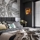 preview thumbnail 12 of 13, Glam Luxury 3-Light Tiered Crystal Wall Sconce Black Brass Bathroom Bedroom Accent Lamp - W 12.6" x H 15"
