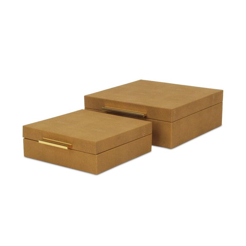 Lusan Black Vinyl Decorative Box Set