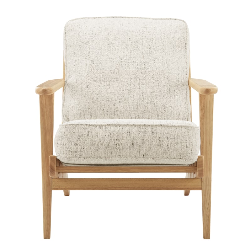 NPD Furniture Albert Solid Wood Frame Accent Chair