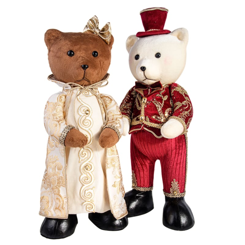 Bear Christmas Decoration - 9.1 x 8.3 x 21.6"