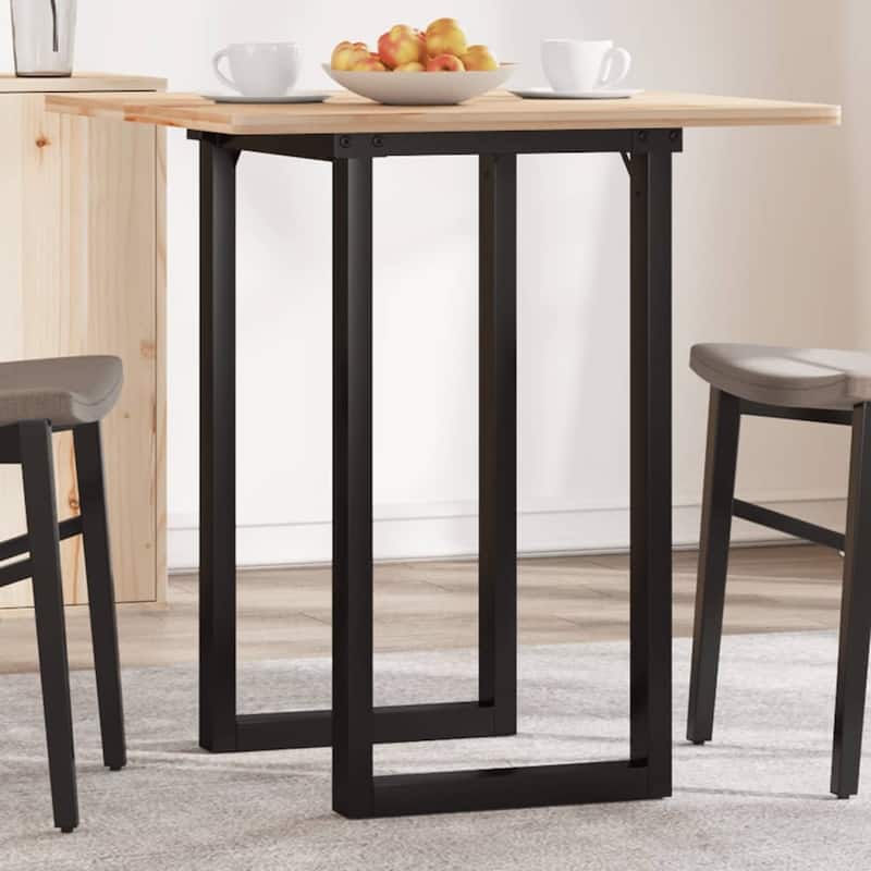 vidaXL Dining Table Leg Black Powder-coated steel Standard Durable - 19.7 x 23.6 x 28.7 in