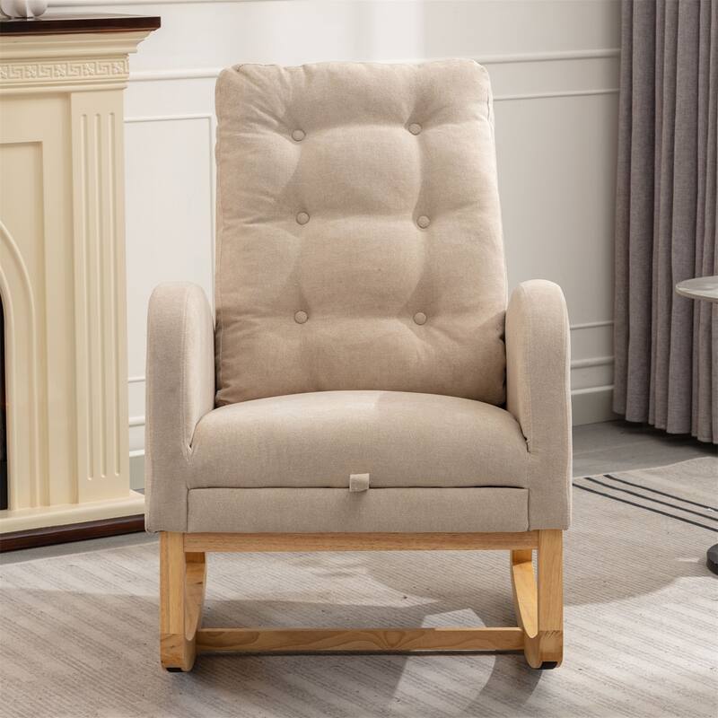 Accent Rocking Chair - Beige