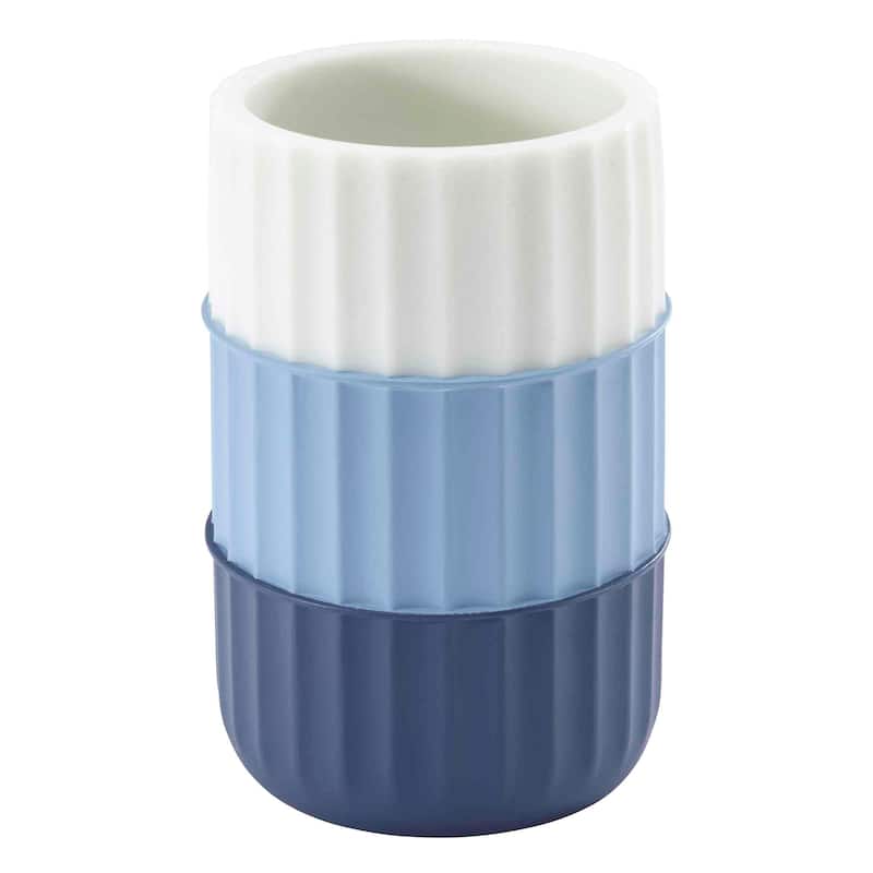Izod Clubhouse Stripe 4-Piece Bath Accessory Set - Bath Acc 4pc Set - TM, TB, SD, LP