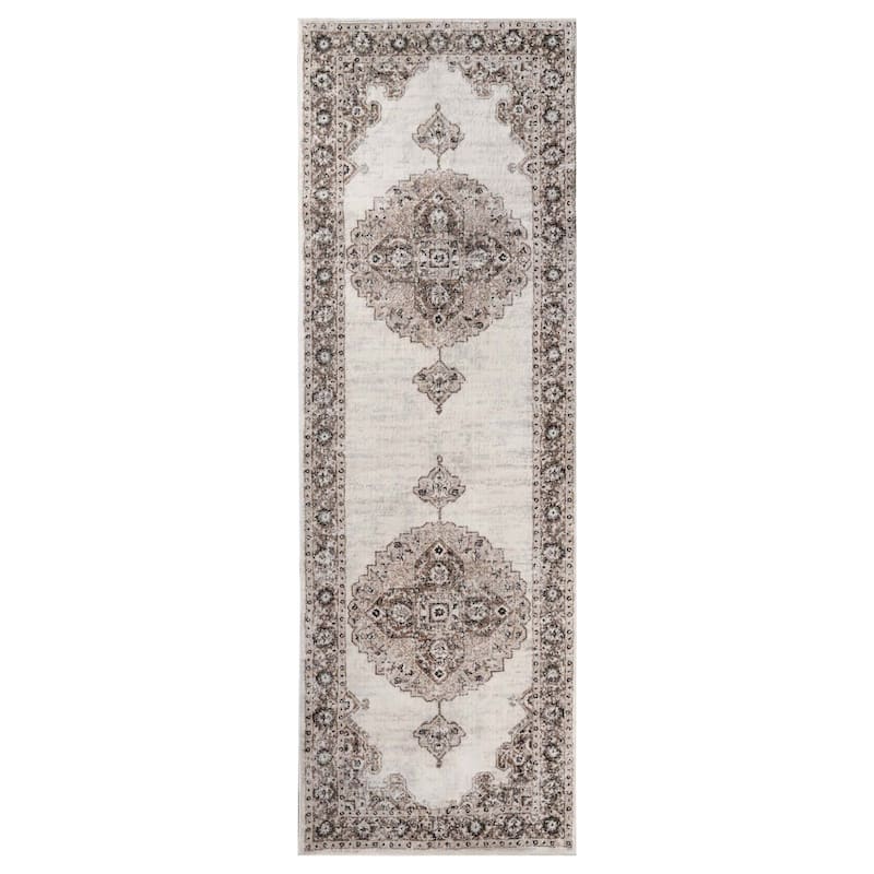 Superior Demelza Traditional Oriental Medallion Indoor Runner or Area Rug