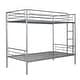 preview thumbnail 11 of 12, 2 In 1 Modern Twin Over Twin Bunk Bed With Steel Construction,Separate into 2 Twin Beds