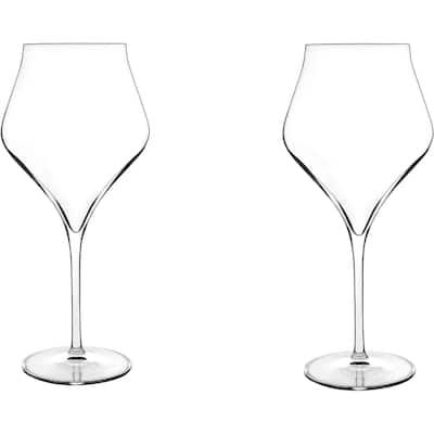 Luigi Bormioli Supremo Burgundy Red Wine Glasses Set of 2 - 22 Oz