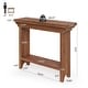 preview thumbnail 2 of 7, 39.37" Solid Wood Console Table, Small Entryway Table with Shelf
