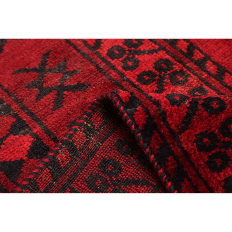 ECARPETGALLERY Hand-knotted Khal Mohammadi Red Wool Rug - 6'9 x 8'2