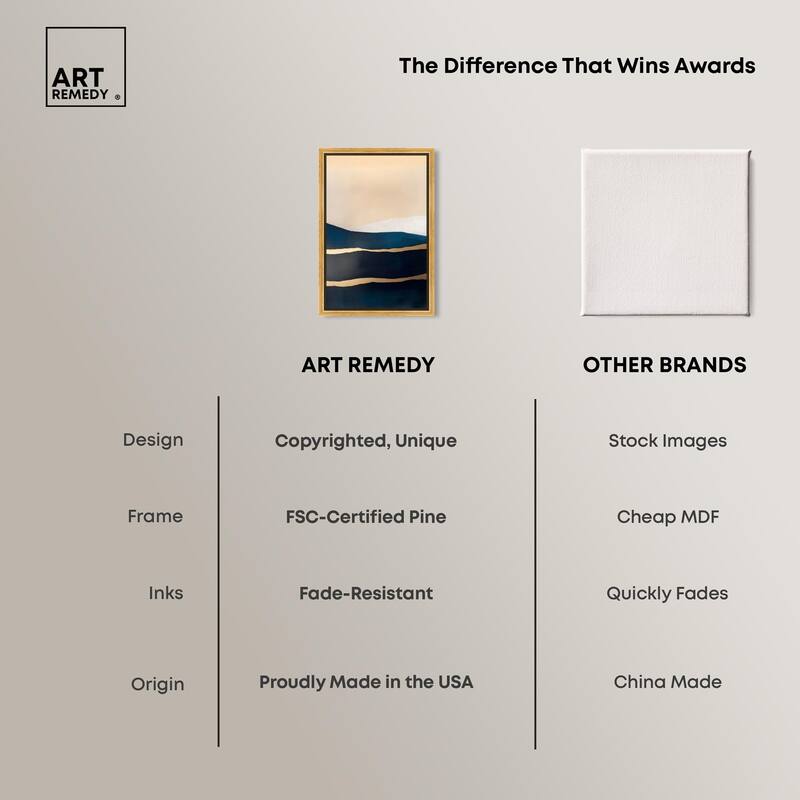 Golden Seam II Canvas by Art Remedy
