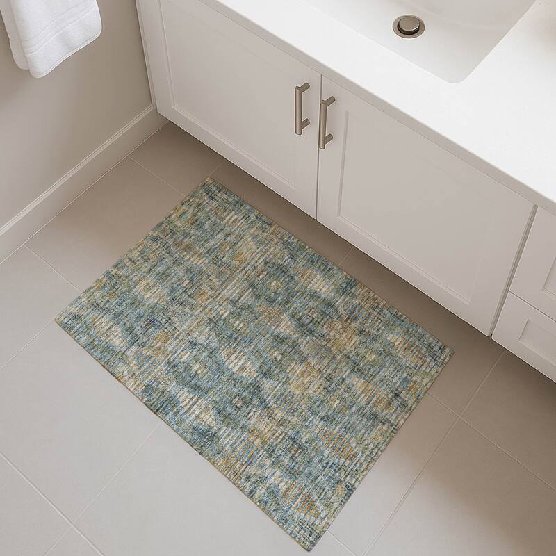 Machine Washable Indoor/ Outdoor Modern Ignacio Chantille Rug