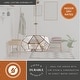 preview thumbnail 5 of 10, Euclid Mercury Glass/ Brass Mid-Century Modern Pendant Light