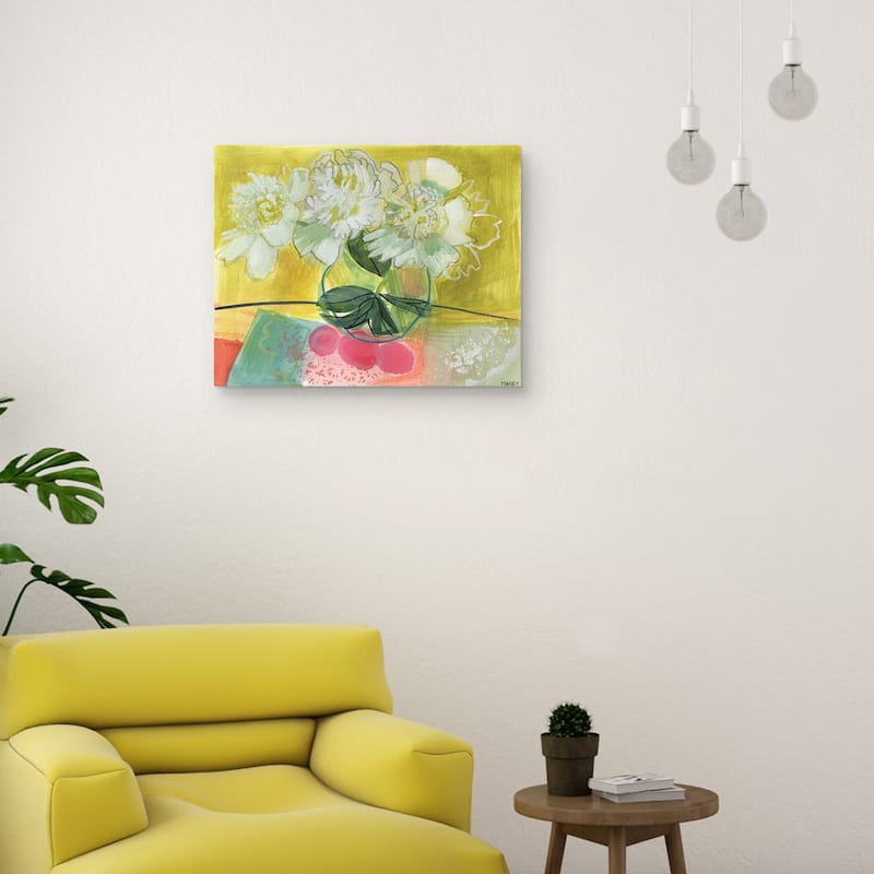 Poppies Yellow by Maret Hensick Canvas Art Print