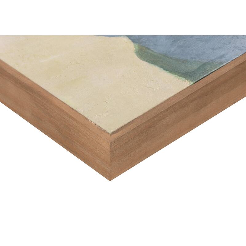 NADAAL STUDIOS Jorlan Framed Wall Art, Mixed-Media Canvas, Landscape, Solid Pine Frame, Multicolor