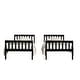 preview thumbnail 17 of 44, Clayfell Ames Twin Over Twin Solid Wood Bunk Bed Frame, Convertible, Sturdy Guardrails, Easy Assembly