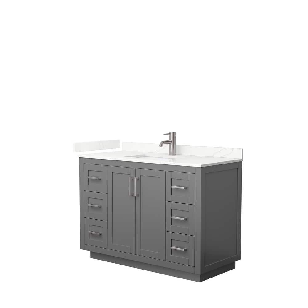 Miranda 48-inch Single Vanity, Quartz Top