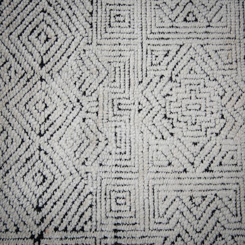 Alora Decor Cabana Hand Knotted Textured Geometric Rug