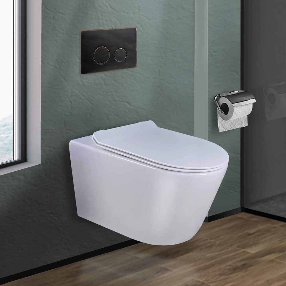 In-Wall toilet Combo Set - Toilet, Tank (2 x 6 Wall), Carrier System