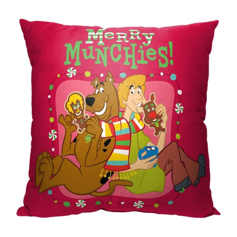Warner Brothers Scooby Doo Merry Munchies 18 Inch Throw Pillow