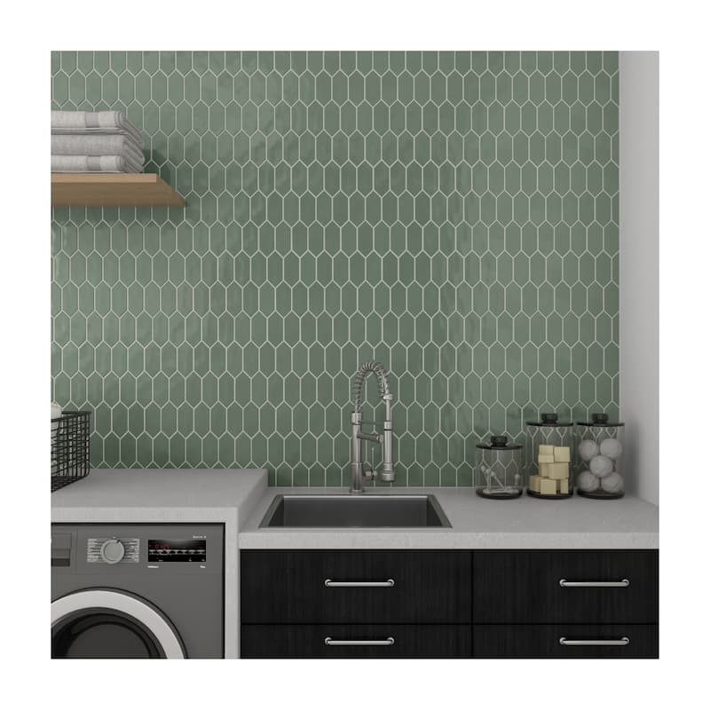 Daltile Mythology 2" x 5" Ceramic Picket Mosaic Tile (Set of 12)